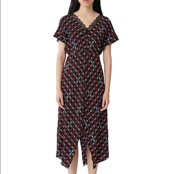 Maje Dresses & Skirts - Maje Rorsie Printed Midi Dress